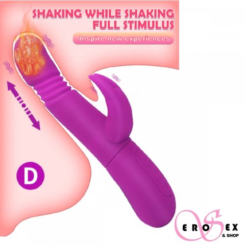Melegítős mozófejes G pont és vagina masszírozó vibrátor