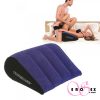 Inflatable wedge shaped sex pillow