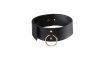 Maze Wide Choker With Leash Black