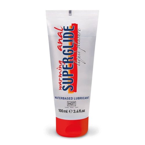 HOT Anal Superglide Warming Liquid Pleasure - waterbased lubricant 100 ml