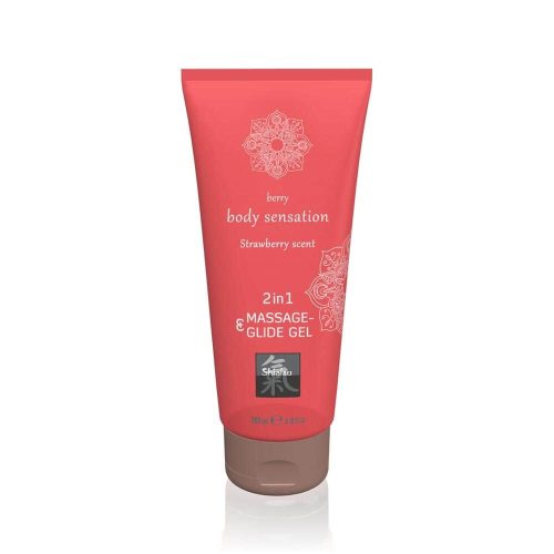 Massage- & Glide Gel 2 in 1 - Strawberry scent 200ml