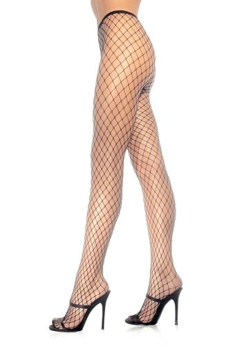 729005 SPANDEX DIAMOND PANTY HOSE O/S BLK