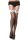 INDUSTRIAL NET THIGH HIGHS WITH CONTRAST LACE TOP AND  BOW O/S BLK/WHT