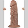 10.5'' Realistic Chubby Dildo Brown