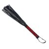 Whip Me Baby Leather Whip Black/Red