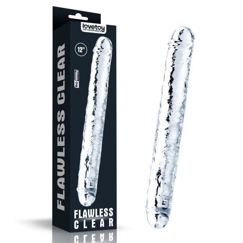 12''  Flawless Clear Double Dildo