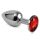 Rosebud Classic Metal Plug S Red