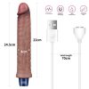 9.5" REAL SOFTEE Rechargeable Silicone Vibrating Dildo