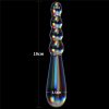 Twilight Gleam Glass Dildo- Rising Ripples