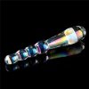 Twilight Gleam Glass Dildo- Rising Ripples