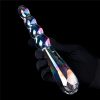 Twilight Gleam Glass Dildo- Rising Ripples