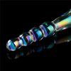 Twilight Gleam Glass Dildo- Rising Ripples