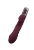 TITANZ 8.5" SILICONE RECHARGEABLE VIBRATOR IN RUBINE RED