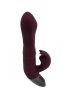 TITANZ 8.5" SILICONE RECHARGEABLE VIBRATOR IN RUBINE RED