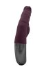 TITANZ 7" SILICONE RECHARGEABLE VIBRATOR IN RUBINE RED