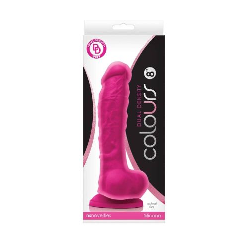 Colours Dual Density 8 inch Dildo Pink