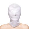 Fetish & Fashion - Zippered Mouth Hood - White - Alternate Package