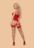 838-COR-3 corset & thong red  S/M