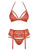 838-SEG-3 set 3-pcs red  S/M