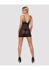 Wonderia chemise & thong black  S/M