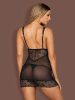 Firella chemise & thong black  S/M