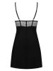 Sharlotte chemise & thong black  S/M