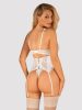 Amor Blanco underwire corset & thong white  S/M