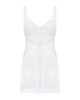 Amor Blanco underwire chemise & thong white   S/M