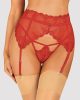 Lonesia garter belt red  S/M