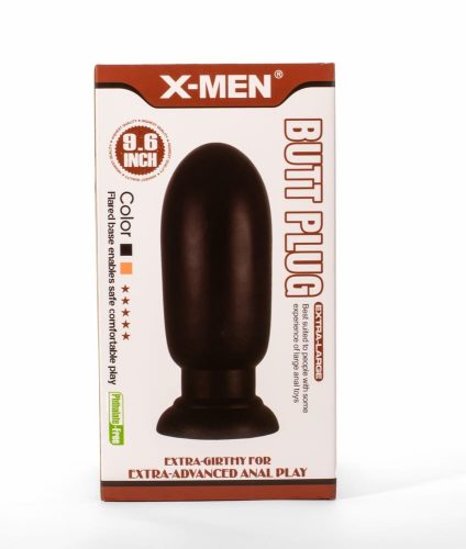 X-MEN 9.6" Huge Butt Plug Black 1