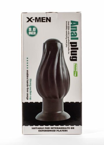 X-Men 7.5" Anal Plug Black