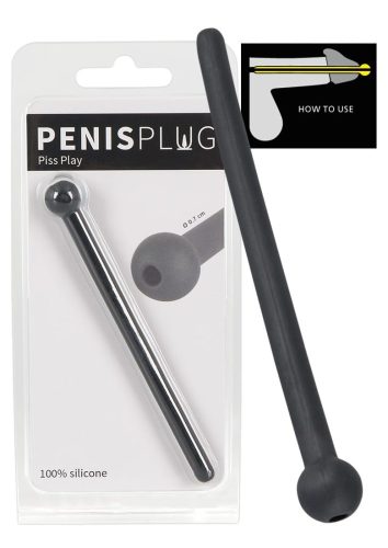 Penis Plug Piss Play Black